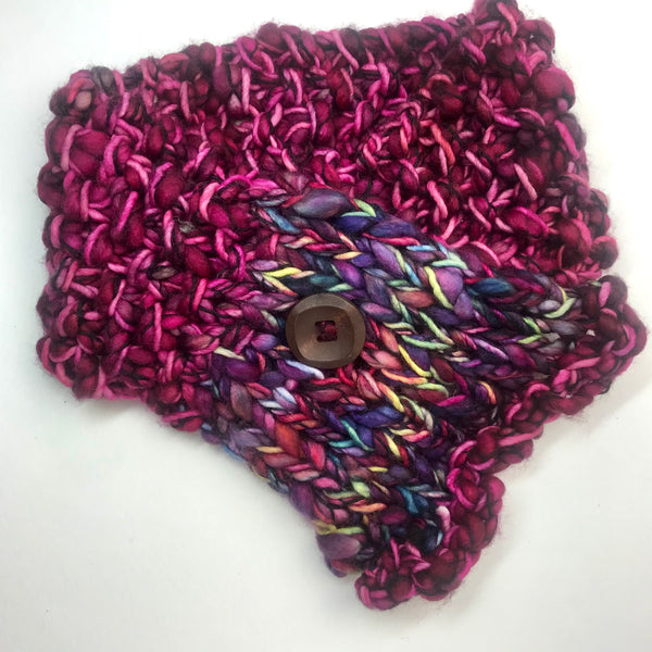 Ruthie Neck Wrap - hand knit Merino wool